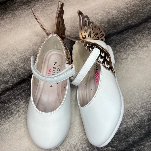 Sophia Webster Evangeline Butterfly Leather Flats Toddler Kids - Picture 7 of 10